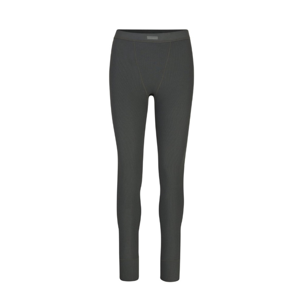 SKIMS ribbed leggings deep sea